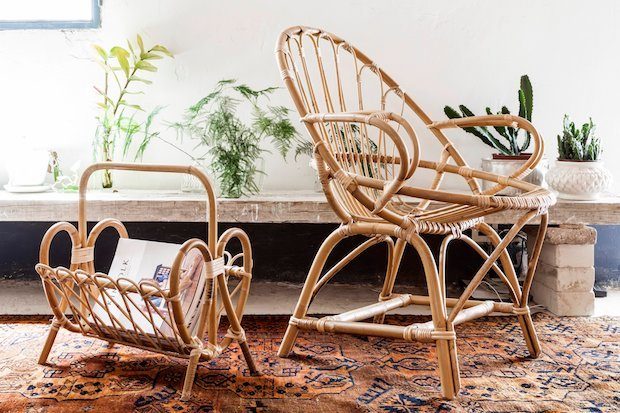Como decorar con muebles de caña para el verano - Foto: Tiretta living