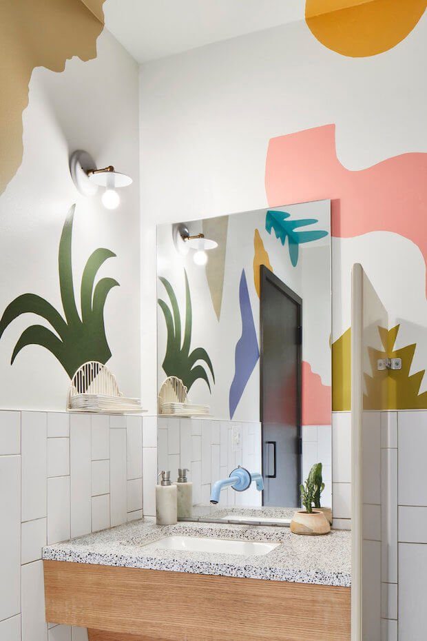 Murales decorativos para baños