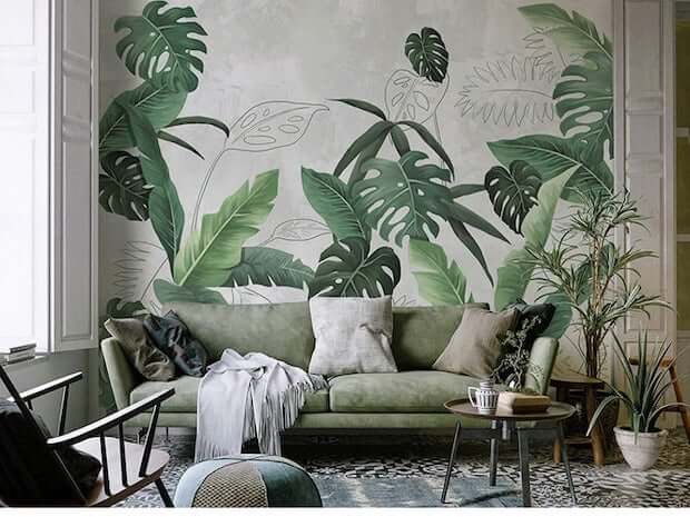 Murales decorativos tropicales